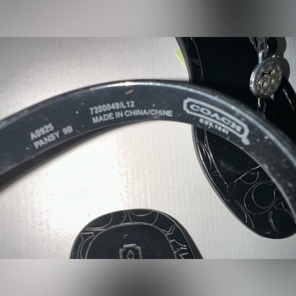 Black Coach Pansy Jelly Sandals - Picture 4 of 5